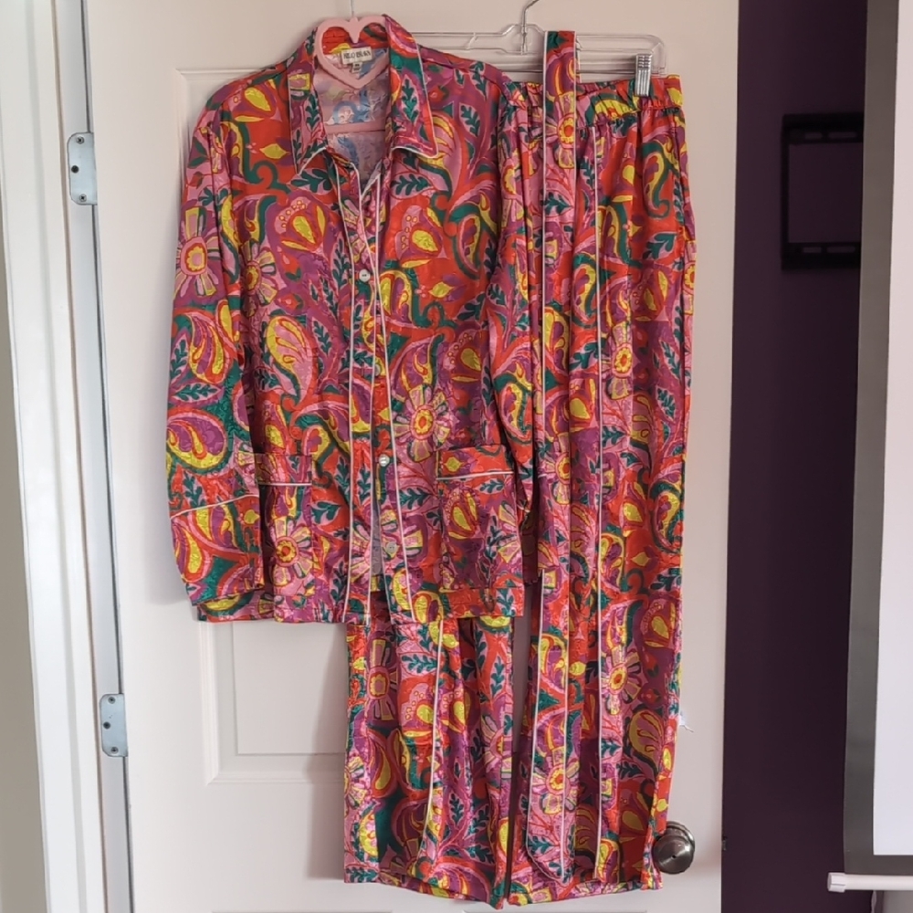 Vibrant Paisley Pajama Set